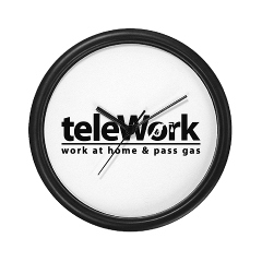 Work at Home Novelty Clock